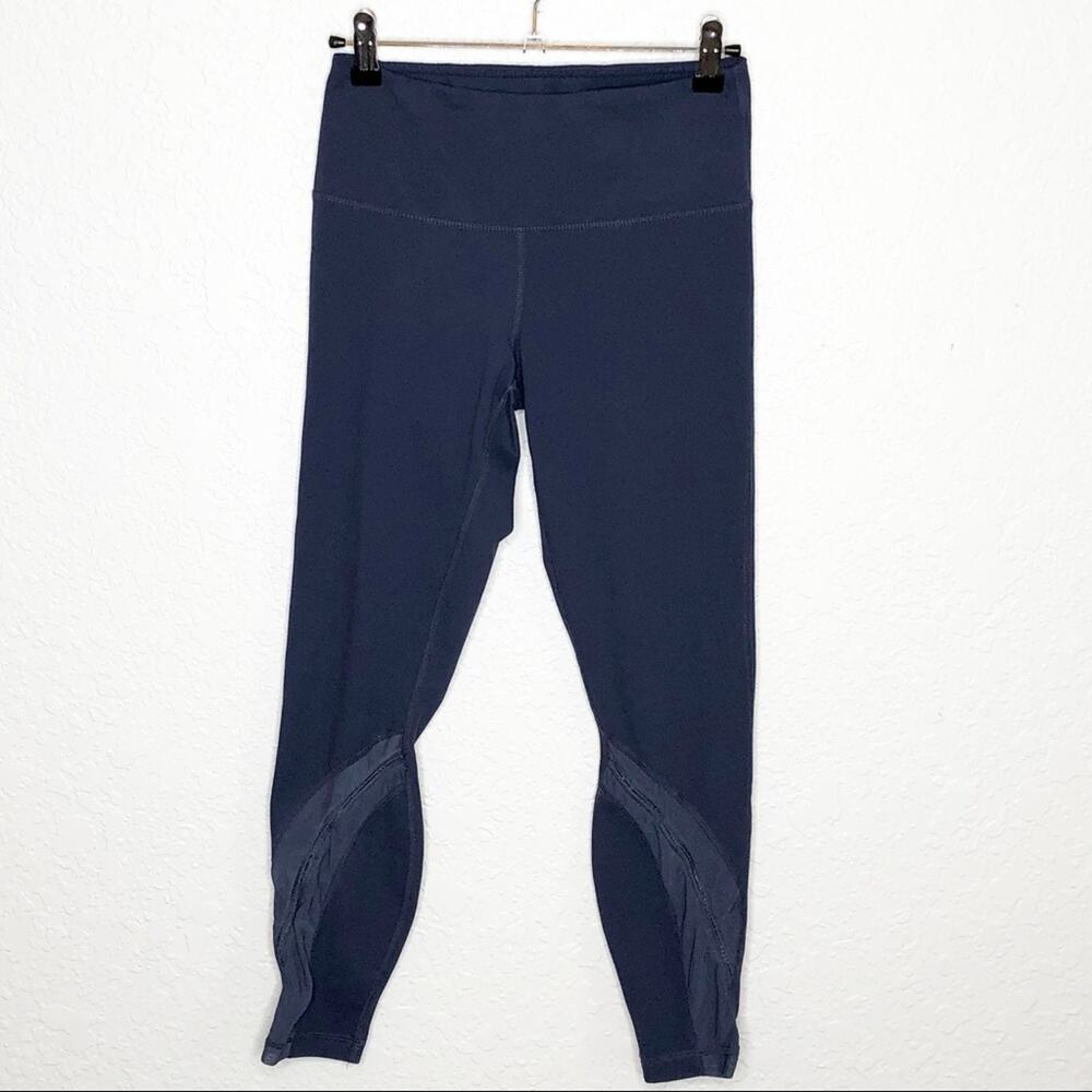 Yogalicious slate blue‎ mesh panel leggings size Small